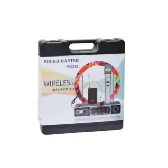 Sound master Professional Wireless Microphone 3 in 1 (PG 316) 1 Year Warranty Sound master Professional Wireless Microphone 3 in 1 (PG 316) 1 Year Warranty