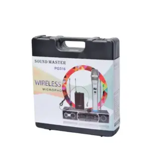 Sound master Professional Wireless Microphone 3 in 1 (PG 316) 1 Year Warranty Sound master Professional Wireless Microphone 3 in 1 (PG 316) 1 Year Warranty