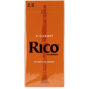 3 Pack Rico Bp Clarinet 2.5 Reeds