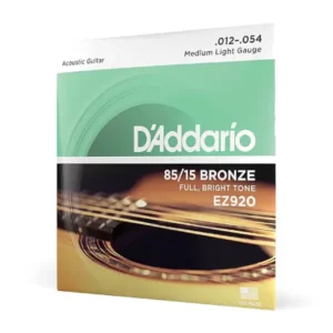 D'Addario 85_15 Bronze Medium Light Acoustic Guitar Strings
