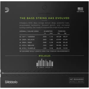 Electric Bass String NYXL 45-125 Long 5 STR