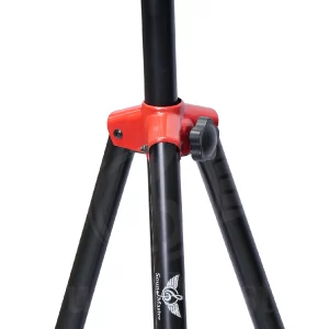 red speaker stand