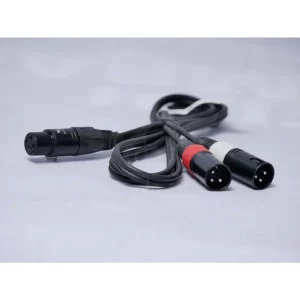 Y Cable 2 Male XLR to