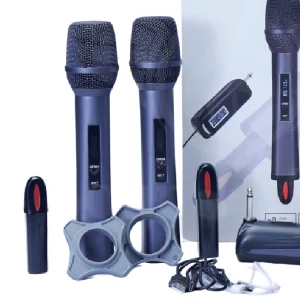 Wireless microphone rechargeable battery