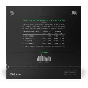 D'Addario bass strings long scale