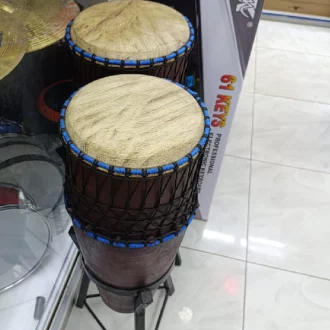 Conga Drums With Strings And Metal Base