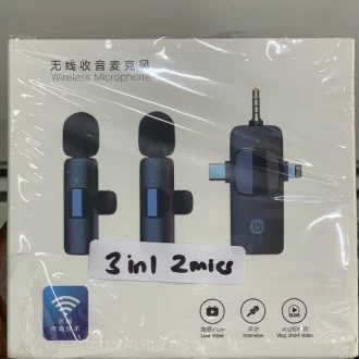 3-in-1 Wireless Lapel Mic