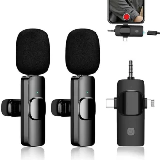 3-in-1 Wireless Lapel Microphone